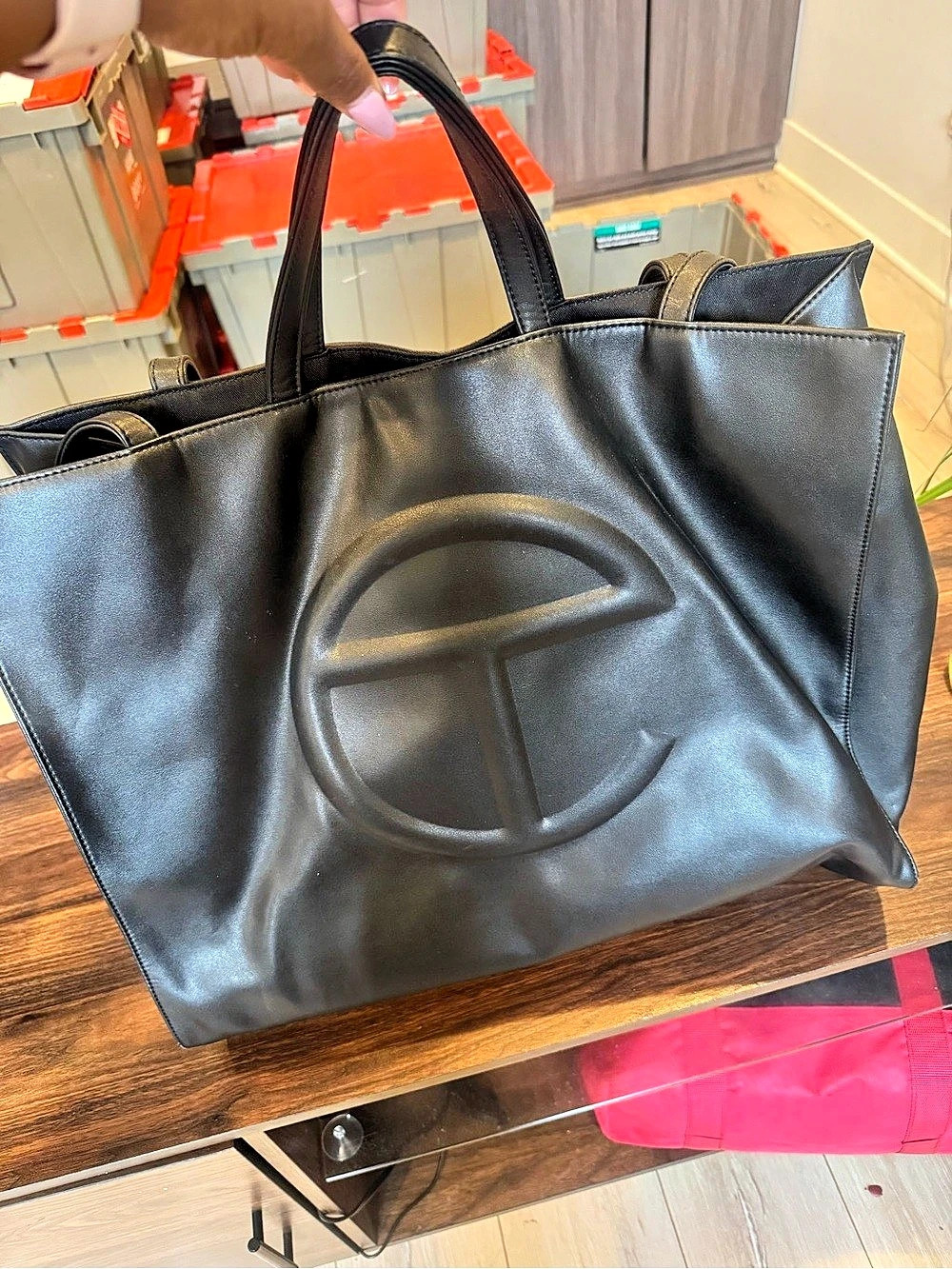 Telfar Large Shopping Bag Black Tote